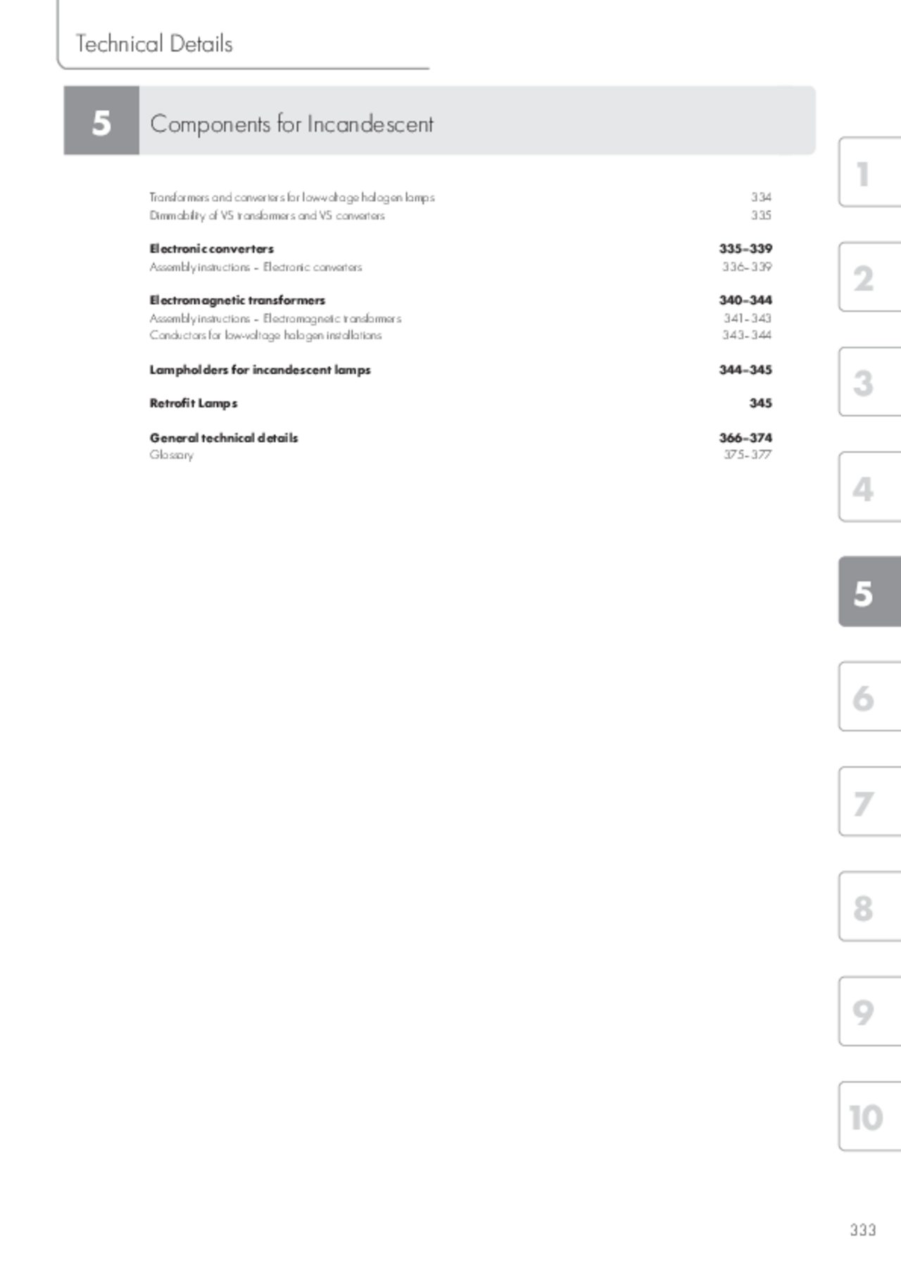 Technical details on incandescent lamps (EN)