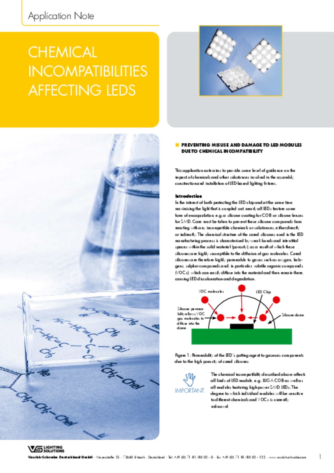 Chemical Incompatibilities affecting LEDs (EN)