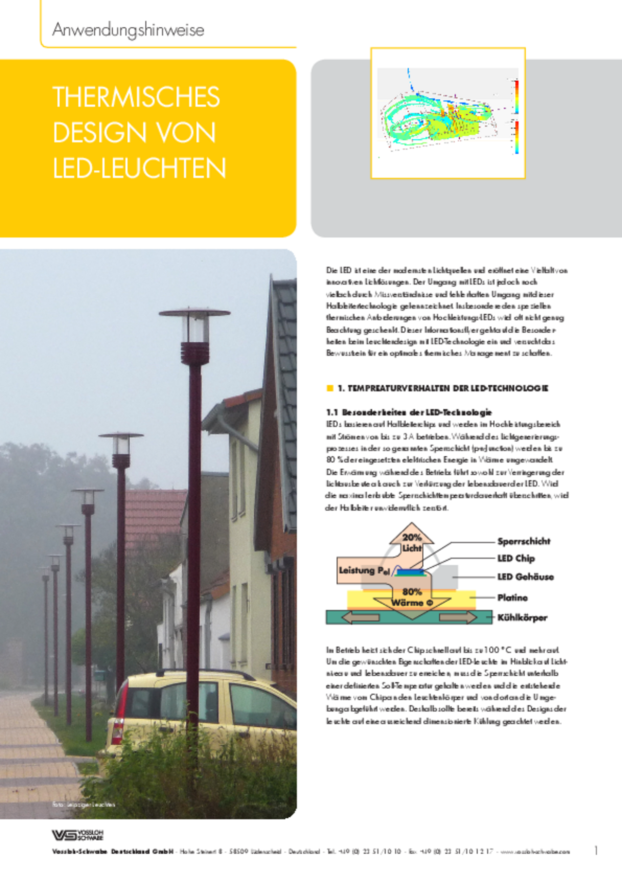 Thermisches Design von LED-Leuchten (DE)