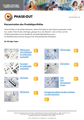 VS-Mailing - Auslaufprodukte (DE)